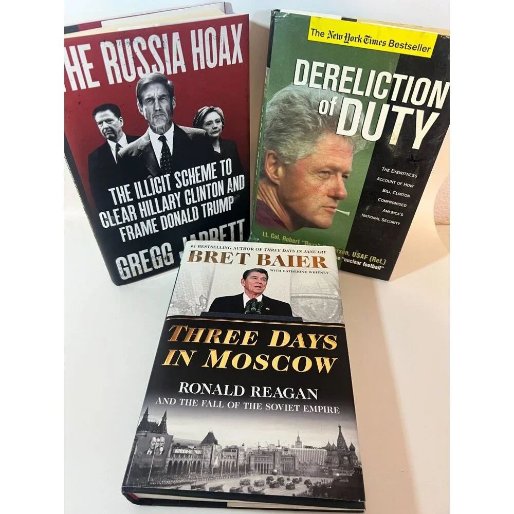 Political Scandal Hardcover Book Bundle By Gregg Jarrett H.R. McMaster & Bret Ba